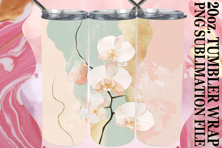 Joyful Nights 20oz tumbler wrap, Rainbow example image 1