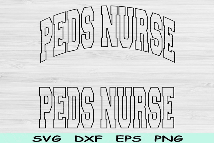 Peds Nurse Svg Dxf Cut Files, Peds Nurse Png, Nurse Svg