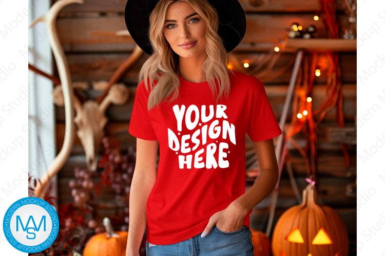 White Tshirt Mockup Image 15