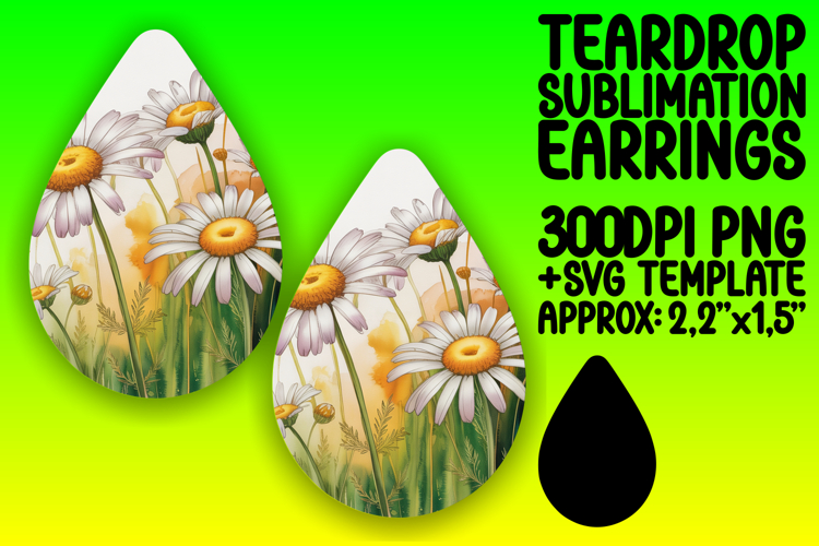 Bright Teardrop Earrings Design for Creative Use , Flowers