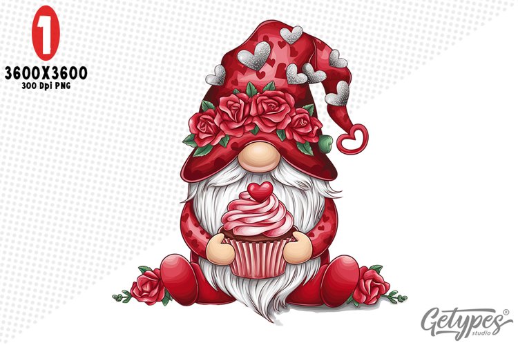 Valentine Gnome Clipart Image 21