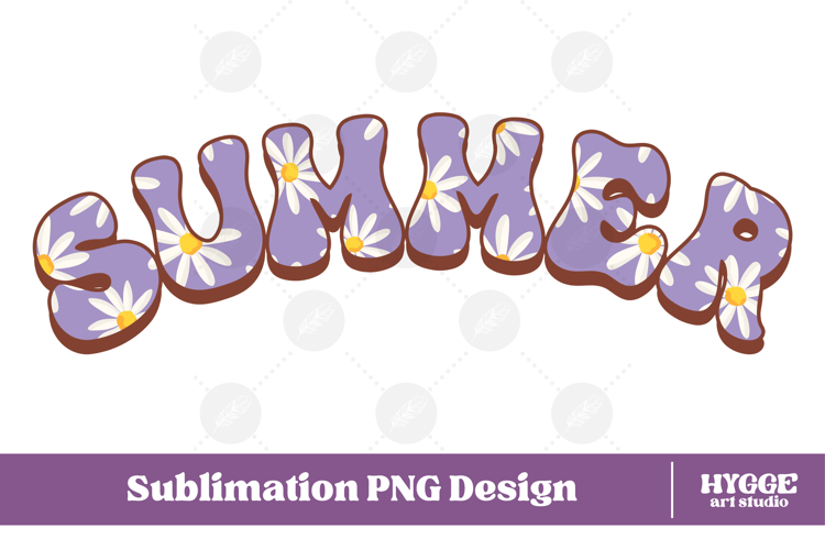 Floral Summer Png Retro Flowers Sublimation Daisy Daisies