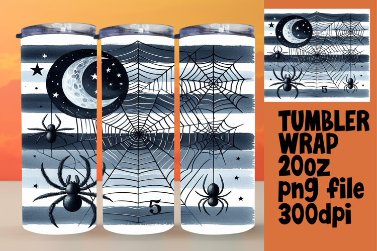 Unique 20oz Gift Tumbler Template , Halloween