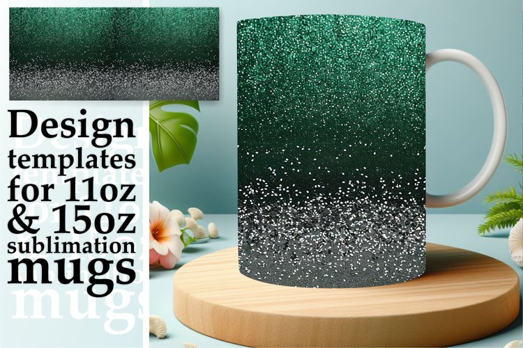 Leopard Bloom Glitter Mug Wrap