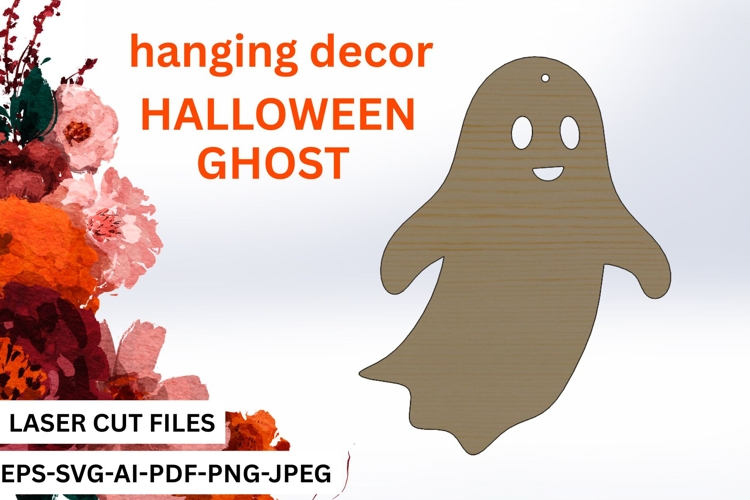 Halloween Ghost Ornament SVG