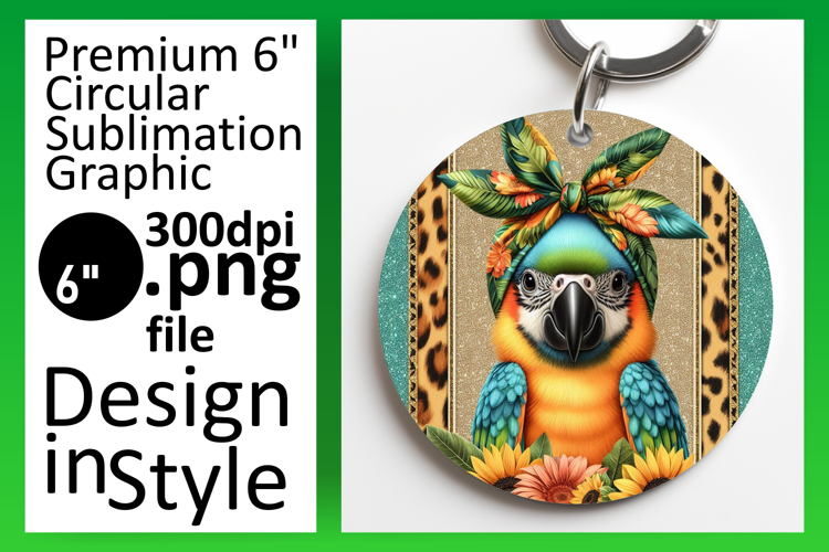 Artful Round Design Coaster Template , Cute Animals