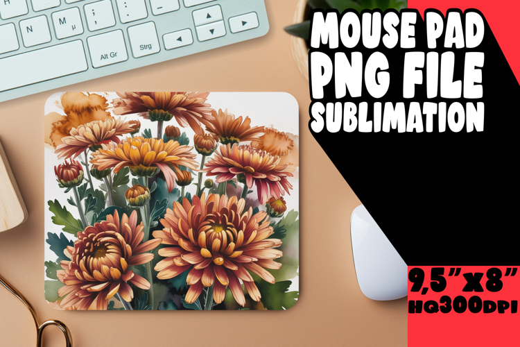 VIBRANT MOUSE MAT INNOVATIVE DESIGN, Flowers