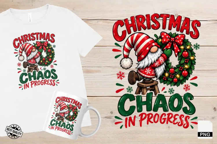 Cute Christmas Gnomes PNG