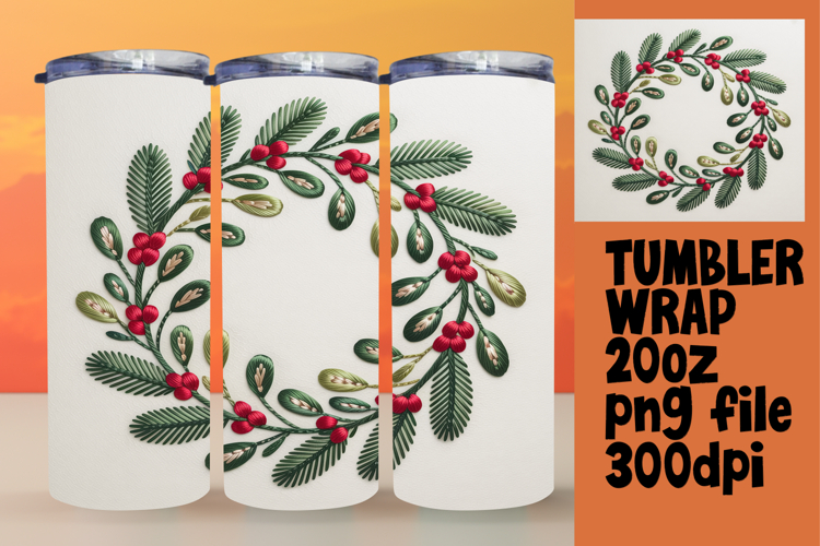 Custom 20oz Sublimation File , Christmas