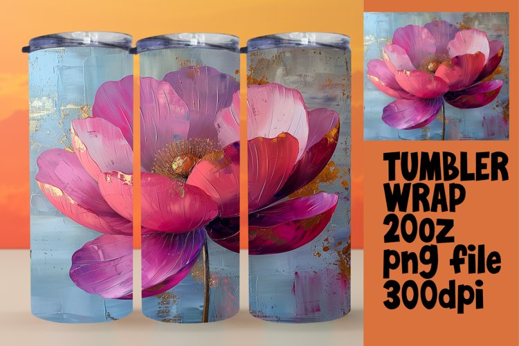 Springtime Bloom: Sublimated Tumbler Design example image 1