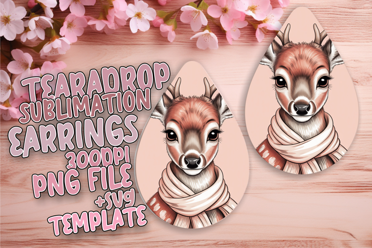 Sleek Teardrop Earrings Artwork PNG , Valenines Animals