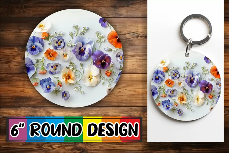 Springtime Bliss - Circle Sublimate Charm Round