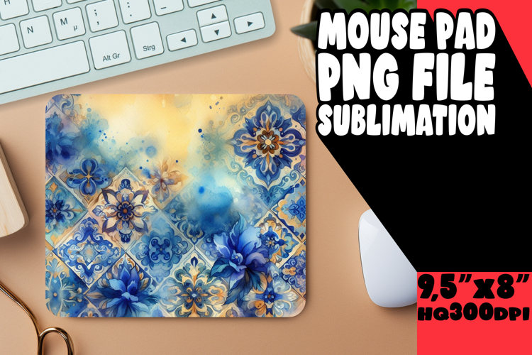 RADIANT DESK MAT PLAYFUL DESIGN, Watercolor Patter