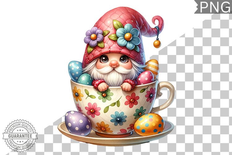 Easter Gnome Sublimation - Clipart PNG Design