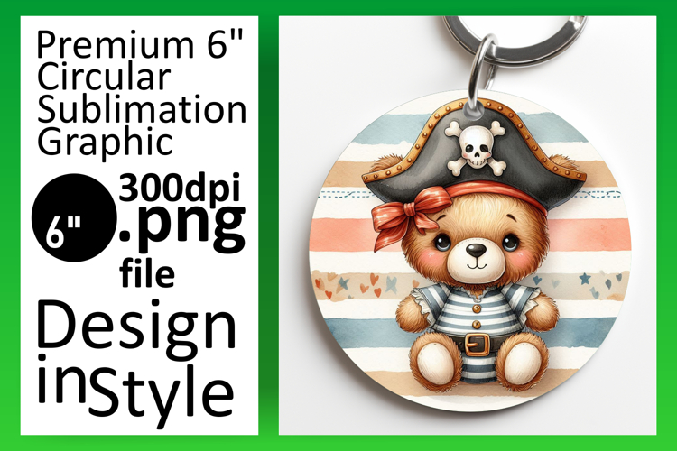 Sophisticated Round Design for Coasters , Teddy Bear