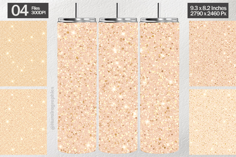 Champagne Glitter Tumbler Wrap| Tumbler Sublimation