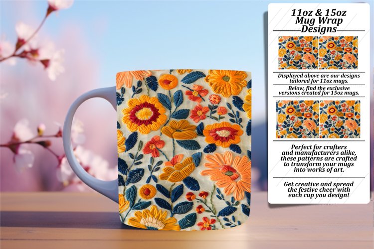 Stitched Wonderland Mug Charm 11oz