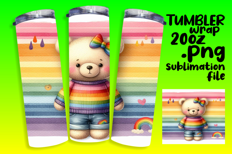 Perfect Gift: 20oz Tumbler Design , Teddy Bear