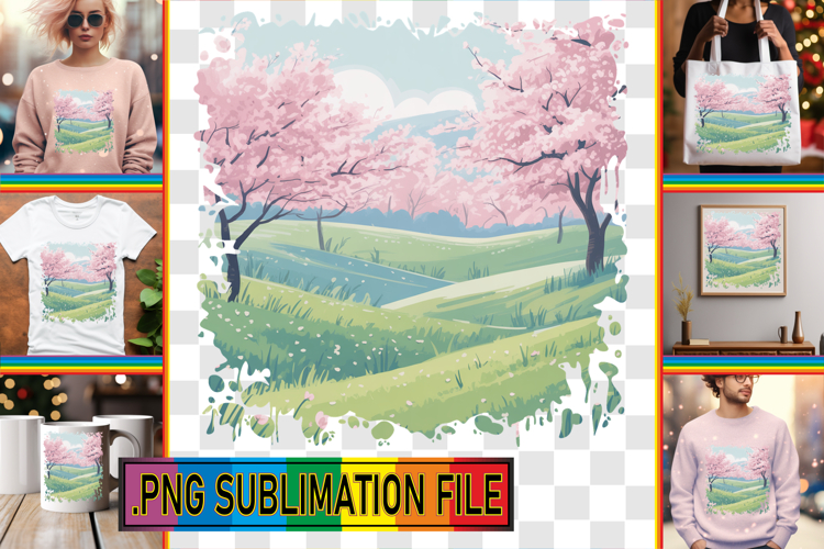 Sweet TOTE BAG Sublimation Ideas, Spring