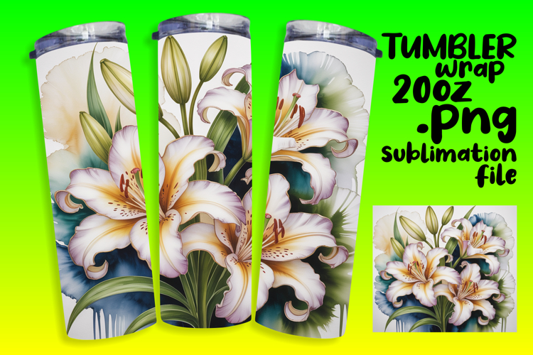 EYE-CATCHING 20oz Tumbler Design , Flowers
