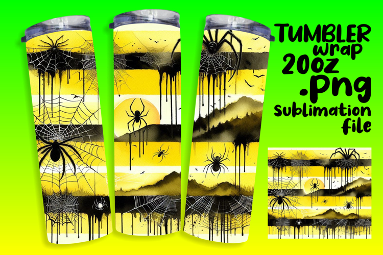 Sublimation Graphics for 20oz Tumbler , Halloween