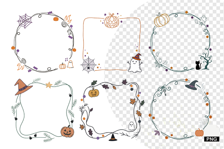 Halloween Frames Clipart example image 1