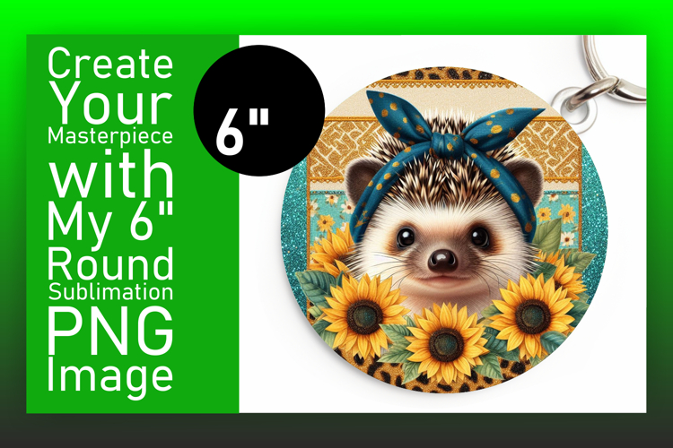 Stylish Circle Design for Sublimation , Cute Animals