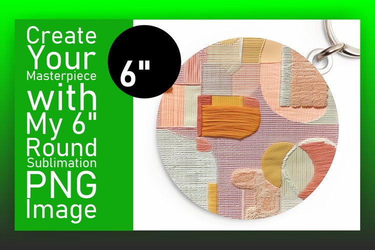 Elegant Circle Sublimation Coaster Selection example image 1