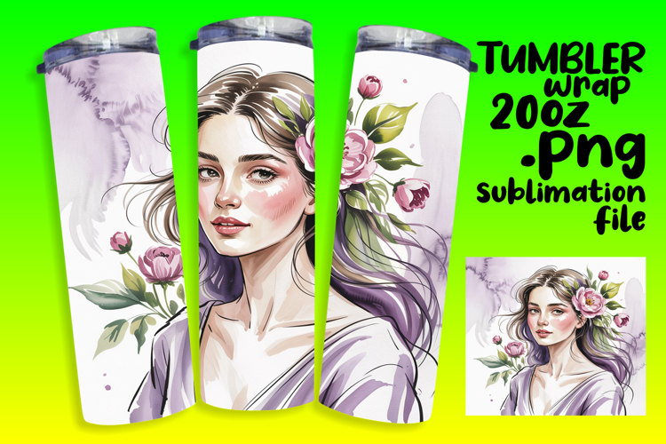 FRESH 20oz Tumbler Wrap for Personalization , Beauty Woman