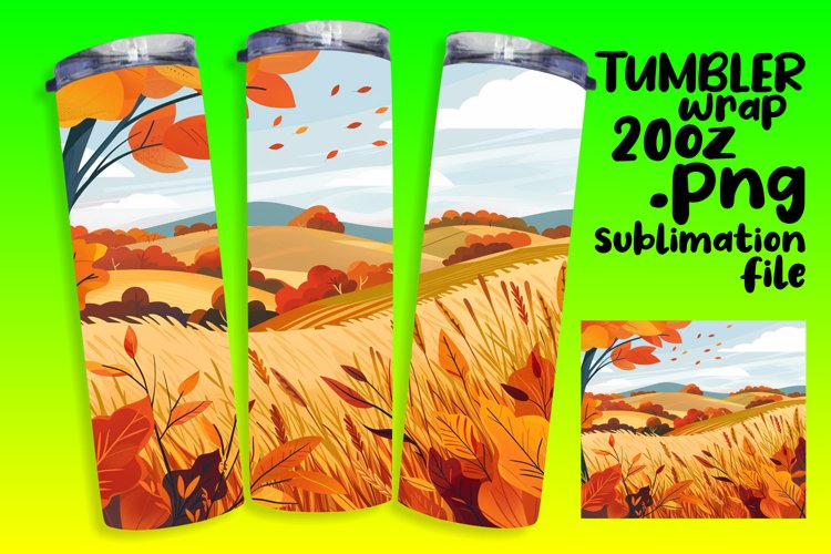 Fall Tumbler Wrap Image 12