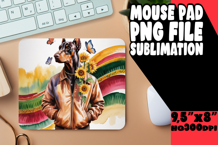 Luminous MOUSE PAD Creative PNG, Cute Dog
