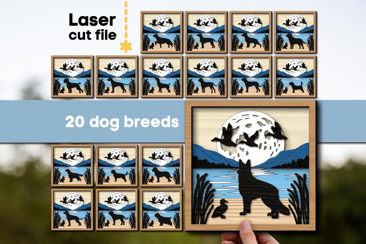 Dogs Bundle SVG laser cut file for Glowforge
