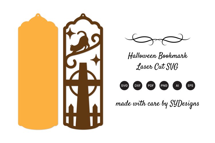 Halloween Bookmark Laser Cut SVG