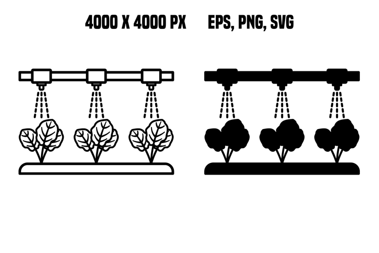 Precision Drip Irrigation Icons