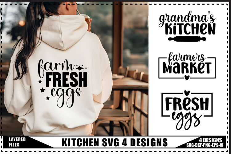 Kitchen Svg 4 Designs, Cooking Svg Designs