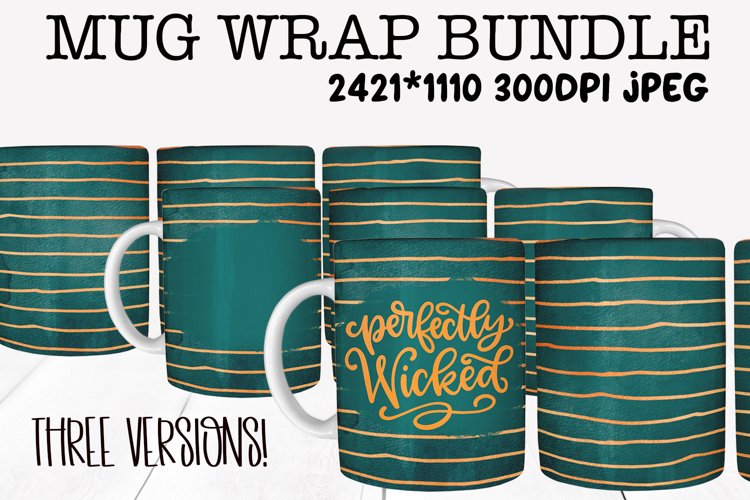 Mug Sublimation Wrap - Perfectly Wicked Halloween Bundle