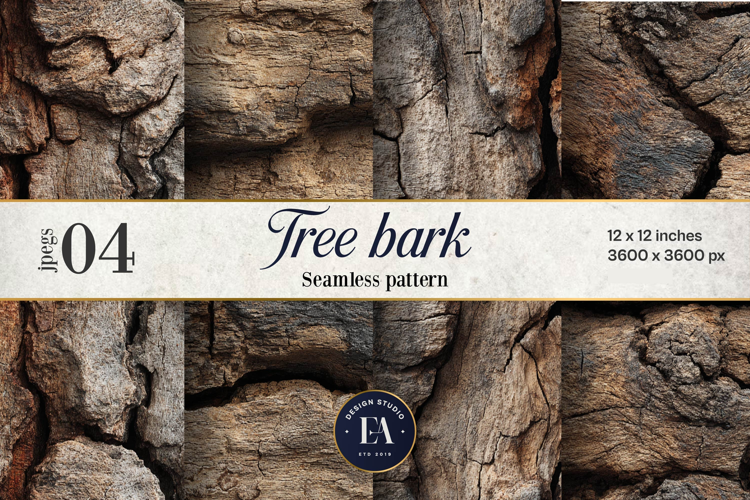 Tree Bark Digital Paper 4 JPEG