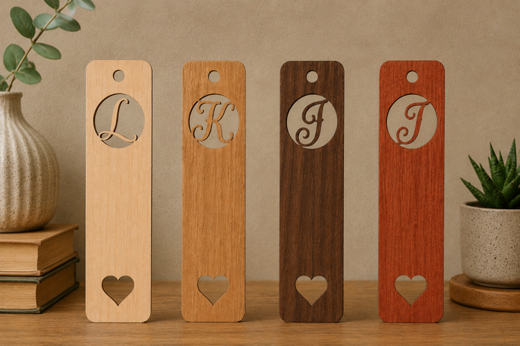 Personalized Alphabet Wooden Bookmark