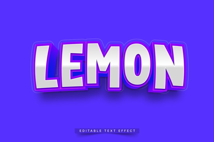 Editable Text Effect for Illustrator. Vector Graphic styles example image 1