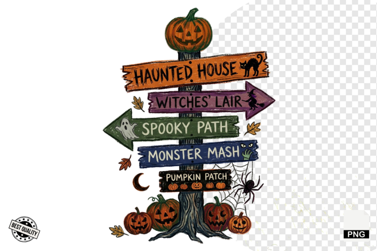 Halloween Signspot Clipart example image 1