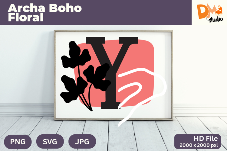 Boho Floral Svg Image 5