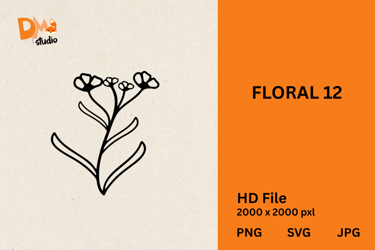 Floral Vector Image 12