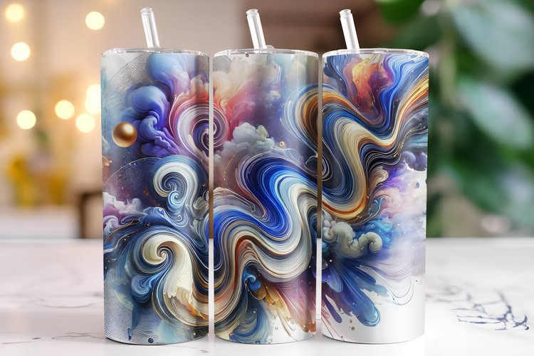 Abstract Tumbler Wrap | Sublimation | Tumblers example image 1