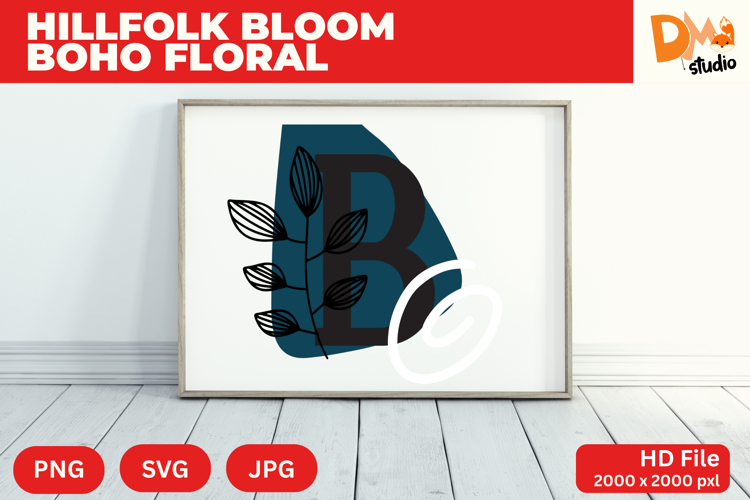 Boho Floral Svg Image 18
