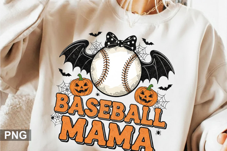 Baseball mama Sublimation - Halloween Design