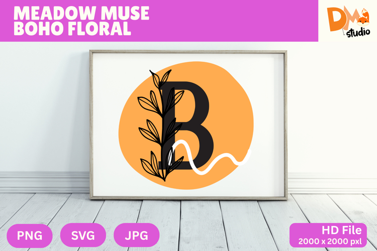 Floral Monogram Letter Svg Image 10