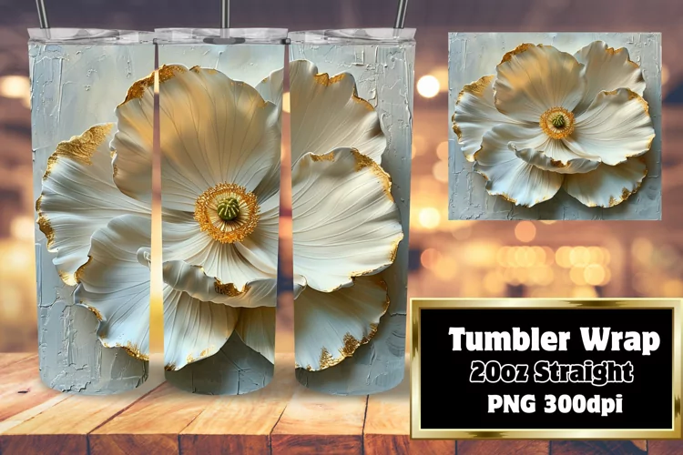 Blossom Burst: 3D Tumbler Design