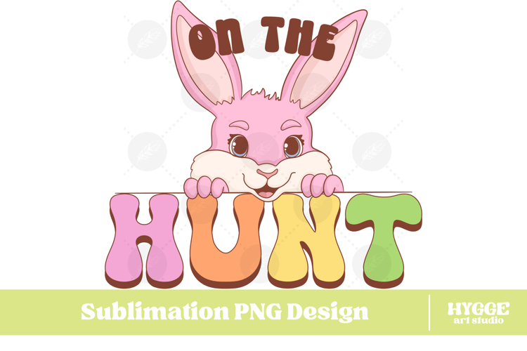 Easter Bunny Sublimation PNG Chick Farm Hip Hop Spring Joy