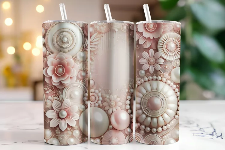 Flowers Tumbler Wrap | Sublimation | Tumblers