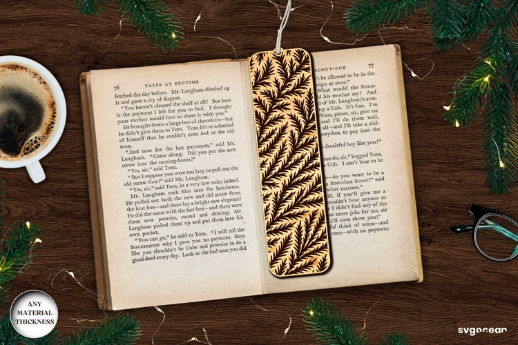 Frost Pattern Bookmark Laser CUt | Glowforge | SVG
